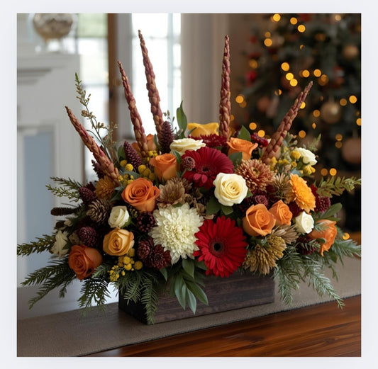 Medium Luxe Holiday Table Blooms