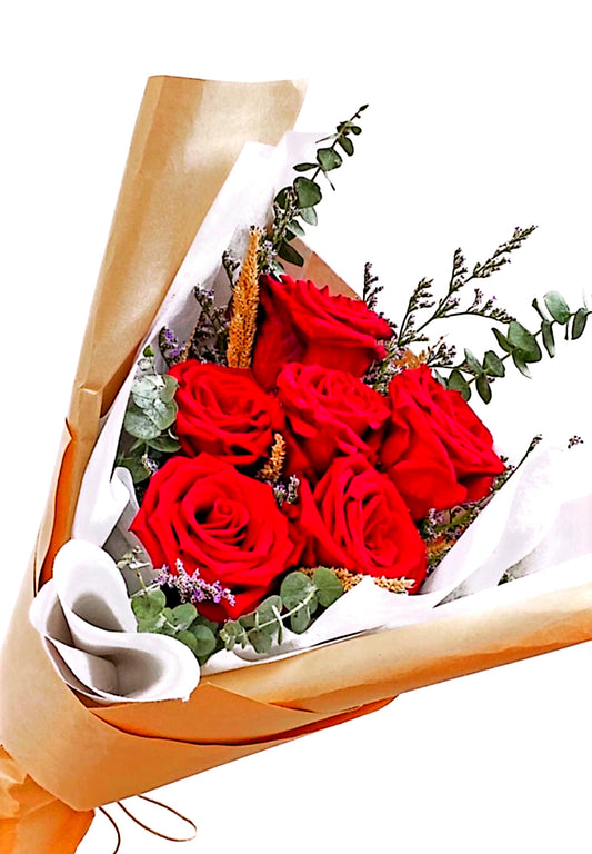 6 FRESH FLOWERS LARGE BOUQUET